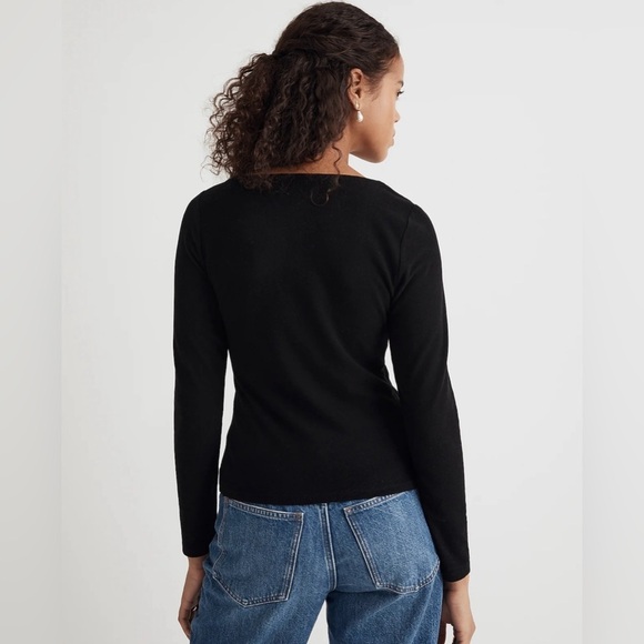 Madewell Asymmetrical Button-Front Cardigan - Picture 4 of 11